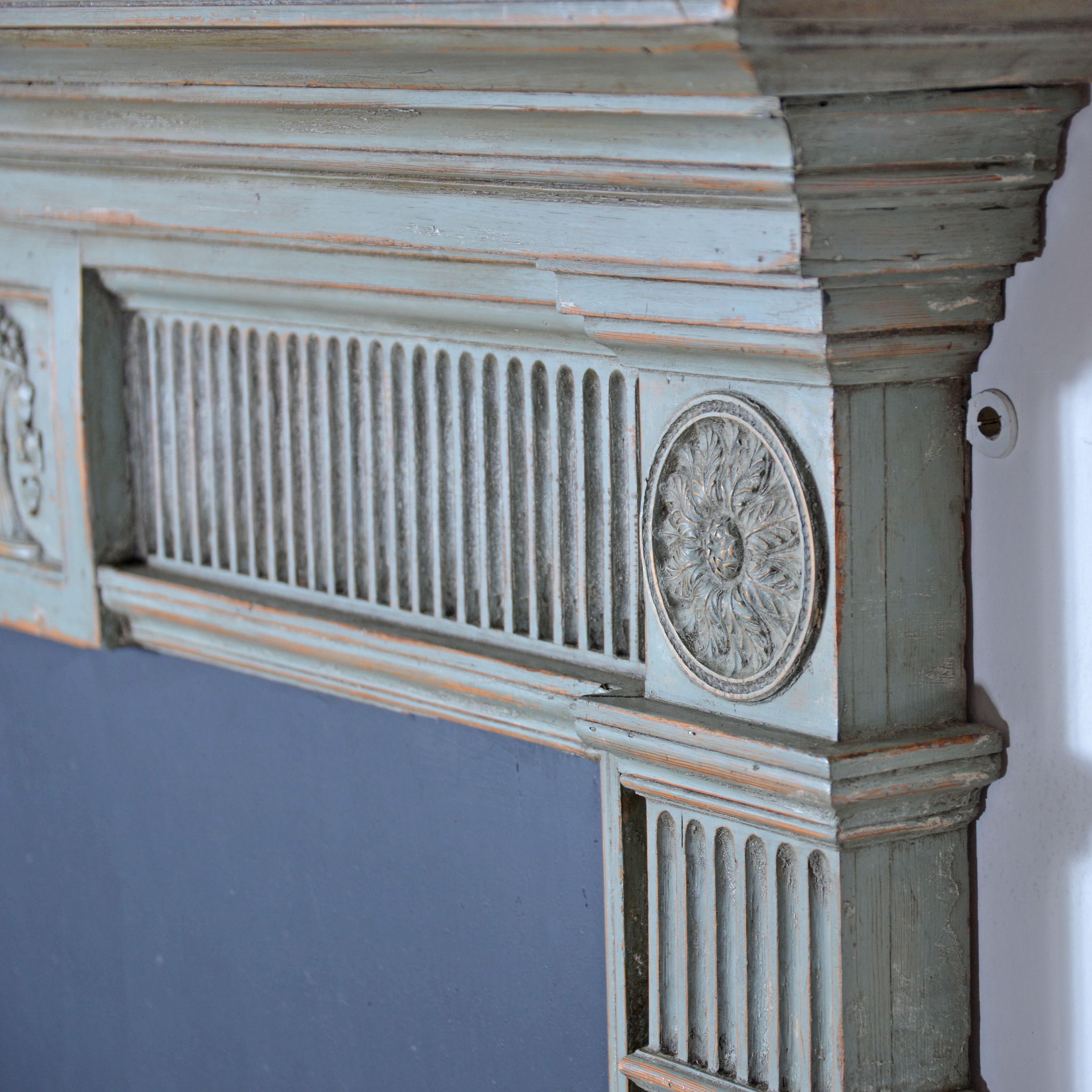 Georgian neo-classical fireplace chimney piece, or mantle piece In Good Condition For Sale In Castle Douglas, GB