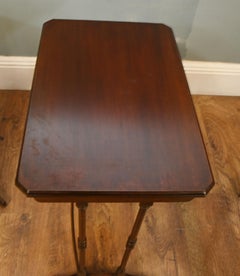 Georgian Nest Tables Mahogany Set Four Side Revival