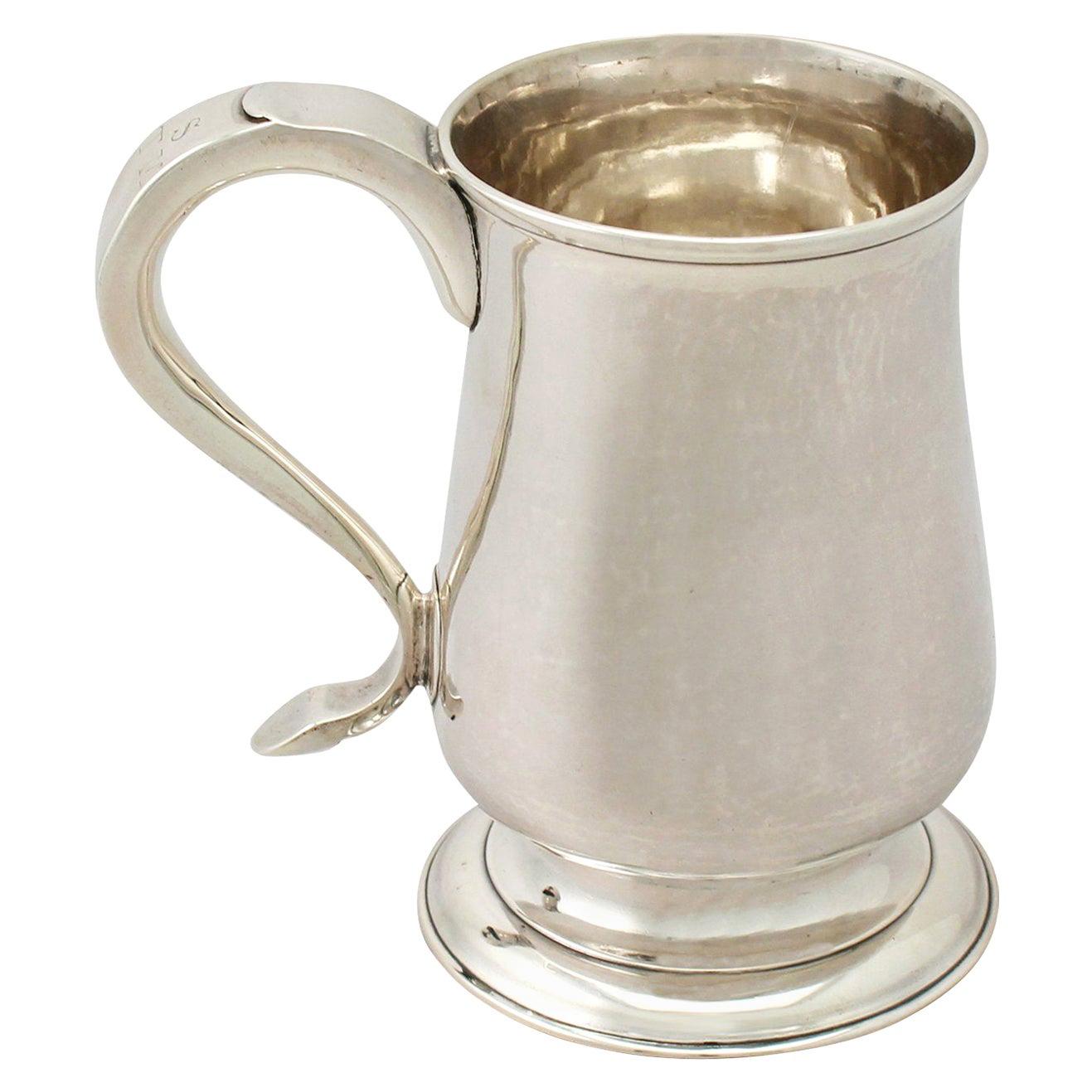 Five Antique English Pewter Mugs Collection at 1stDibs