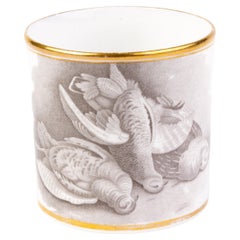 Georgian Newhall English Polychrome Porcelain Coffee Cup 18th Century
