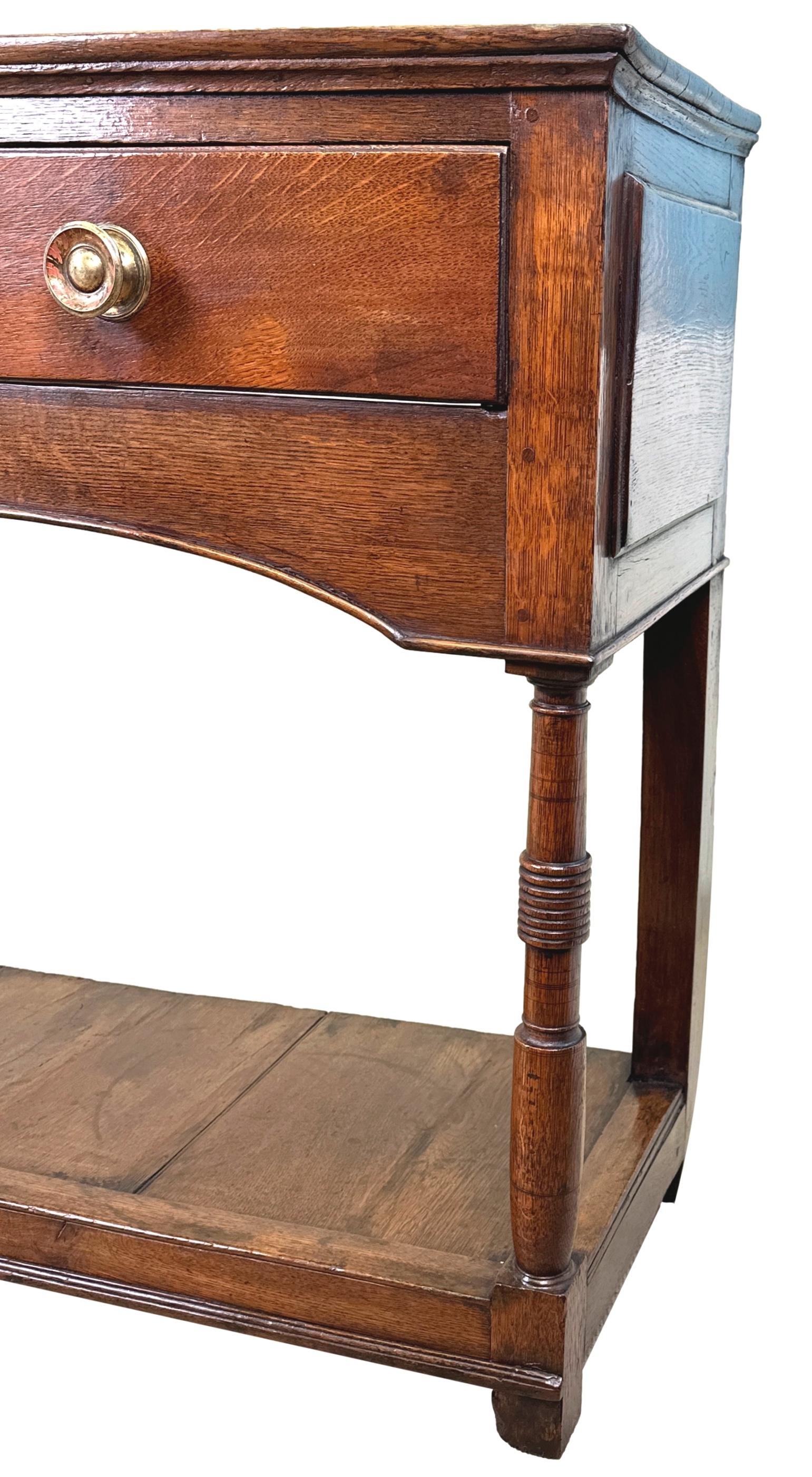 Georgian Oak 18th Century Potboard Dresser Base 6