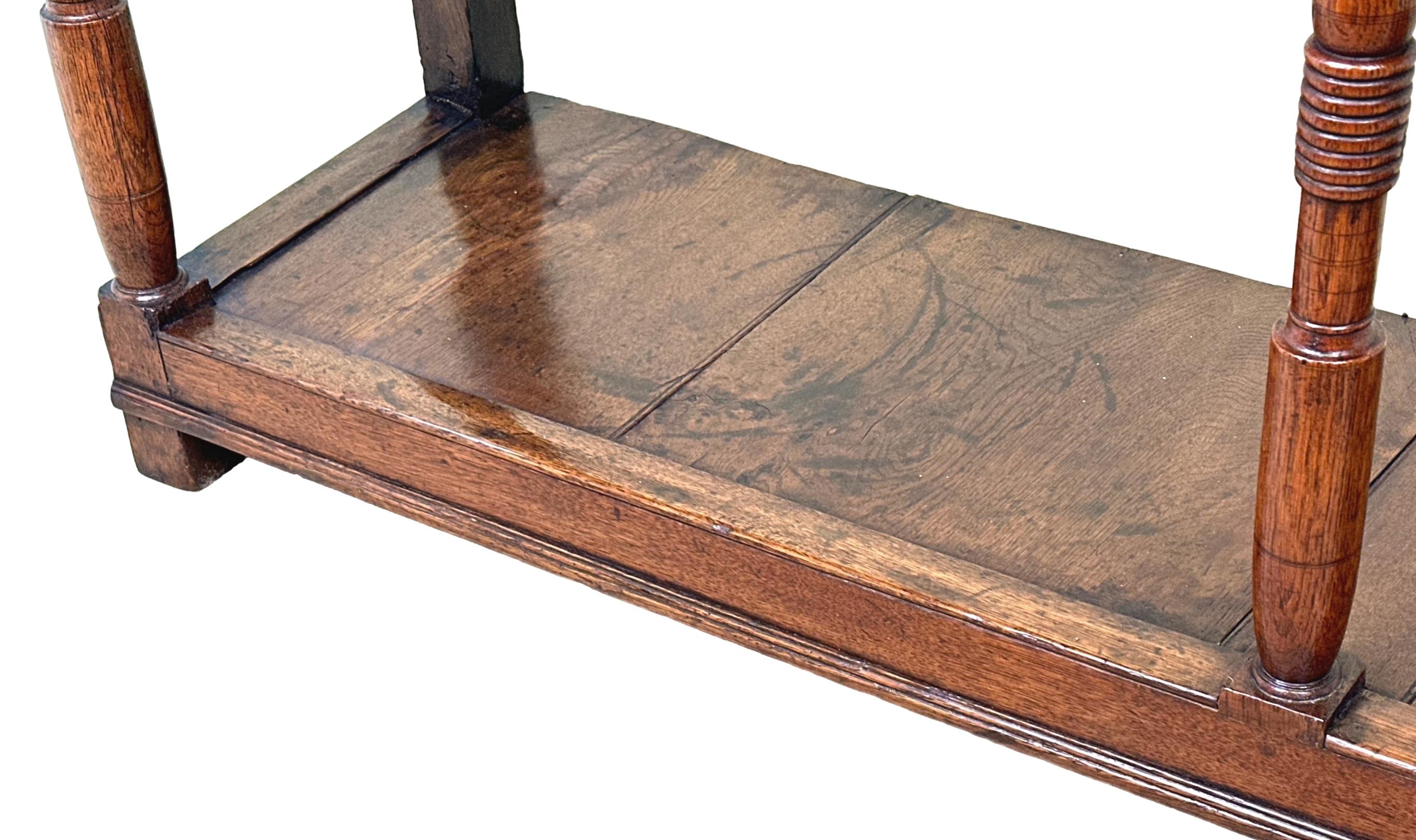 Georgian Oak 18th Century Potboard Dresser Base 1