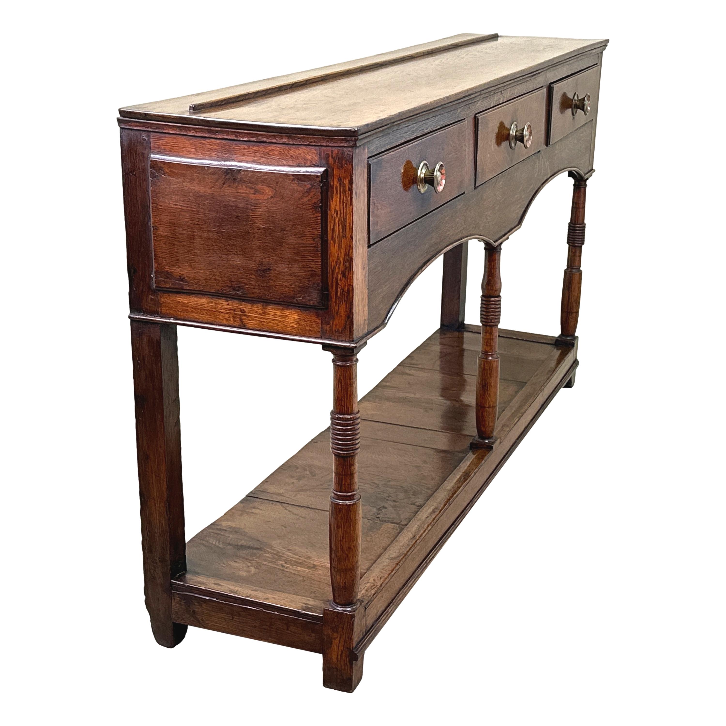 Georgian Oak 18th Century Potboard Dresser Base 3