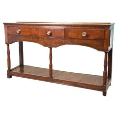 Georgian Oak 18th Century Potboard Dresser Base