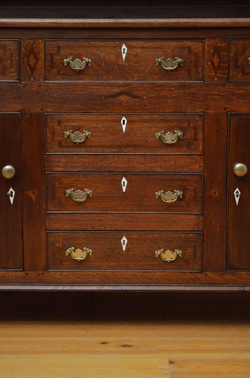 Oak and Mahogany Welsh Dresser at 1stDibs
