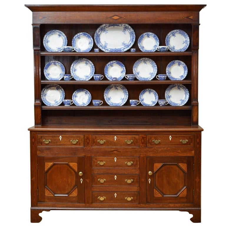 Georgian Oak And Mahogany Welsh Dresser At 1stdibs