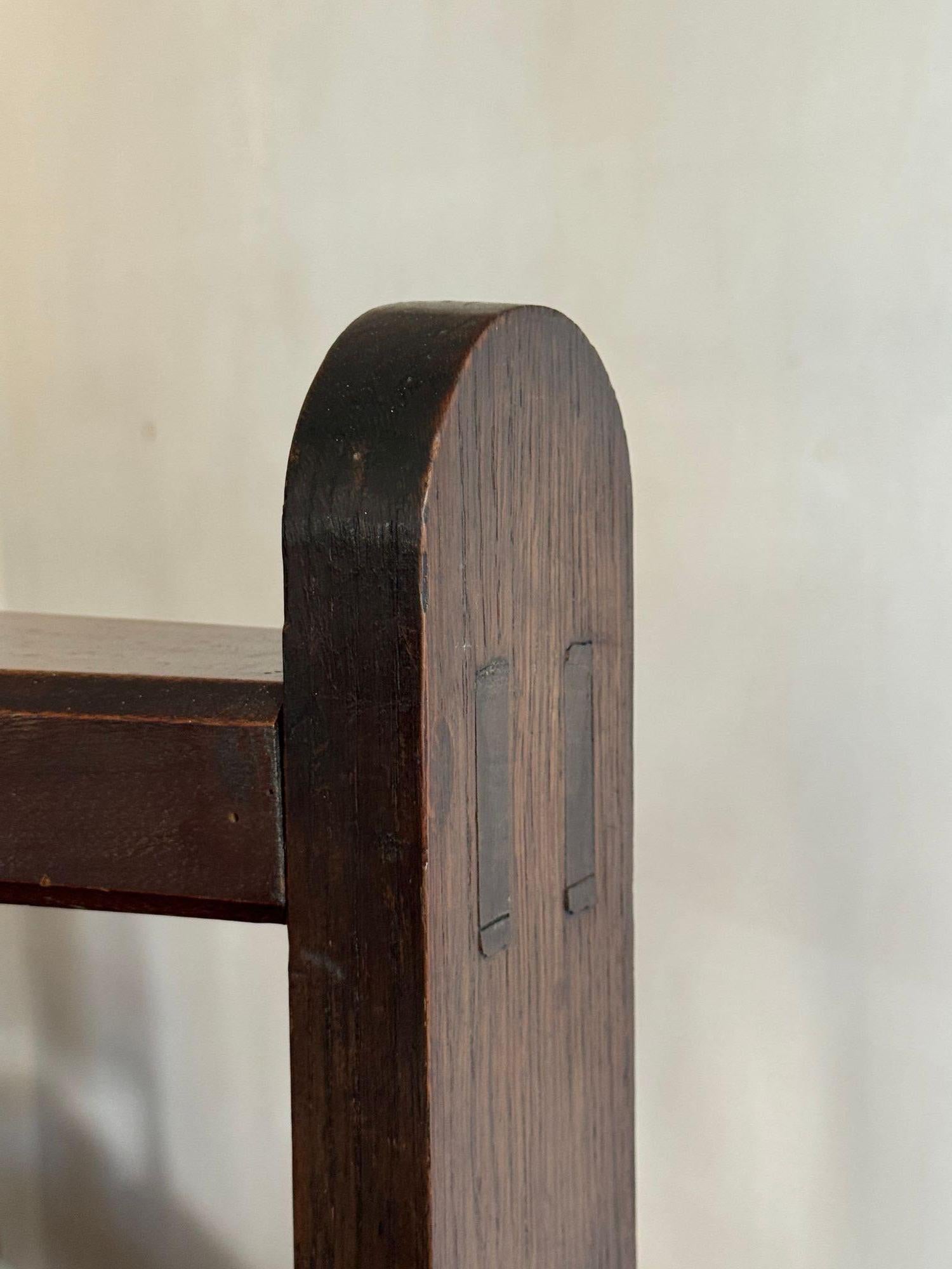 A useful, well drawn side table with single drawer and press top, originally used for books or maps etc. The screw and press frame is made from fine grained walnut. Some minor losses to the ebony stringing around the drawer.
Dimensions:
H 140cm
H