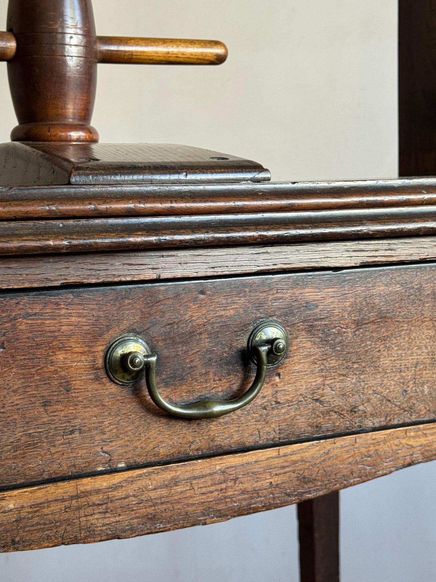 Oak Georgian oak book press table For Sale