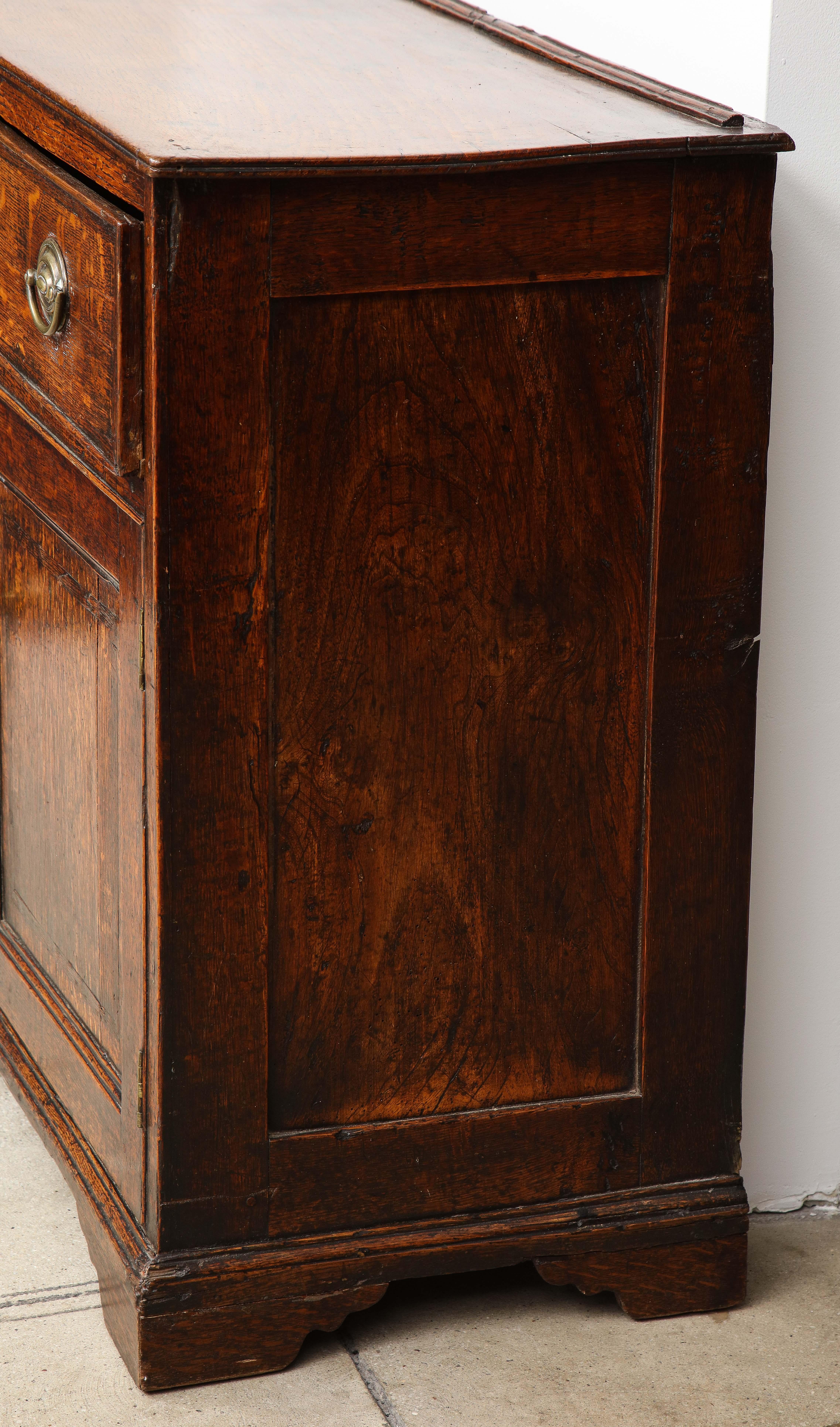 Georgian Oak Cabinet Dresser For Sale 3