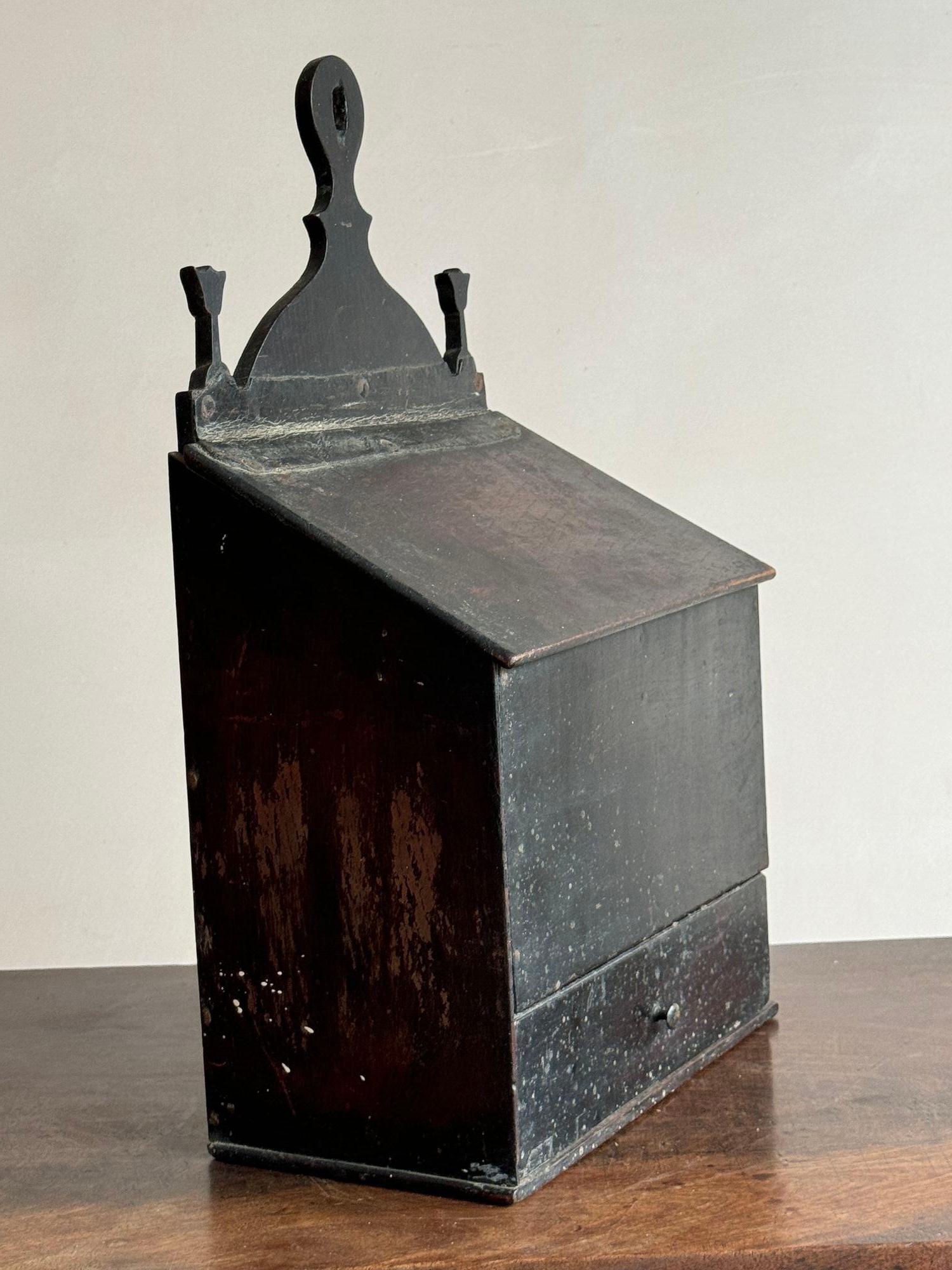 Caja para velas y sal de roble georgiano en venta 2