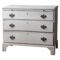 Georgian Oak Chest with Brushing Slide, c.1740