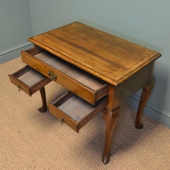 Georgian Oak Cross Banded Antique Low Boy/ Side Table