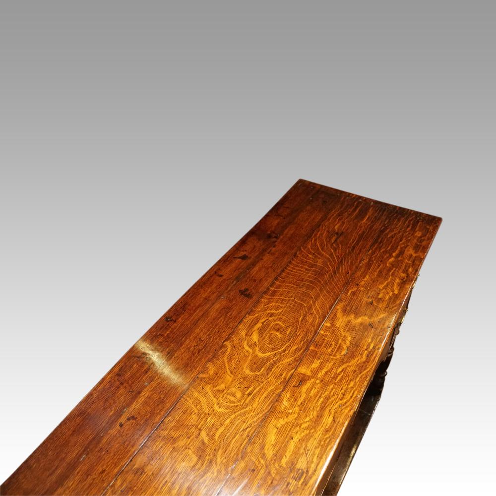 Georgian oak dresser base 6