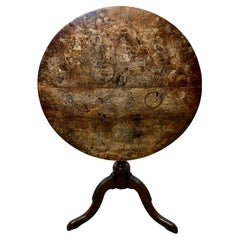 Georgian Oak & Elm tripod table