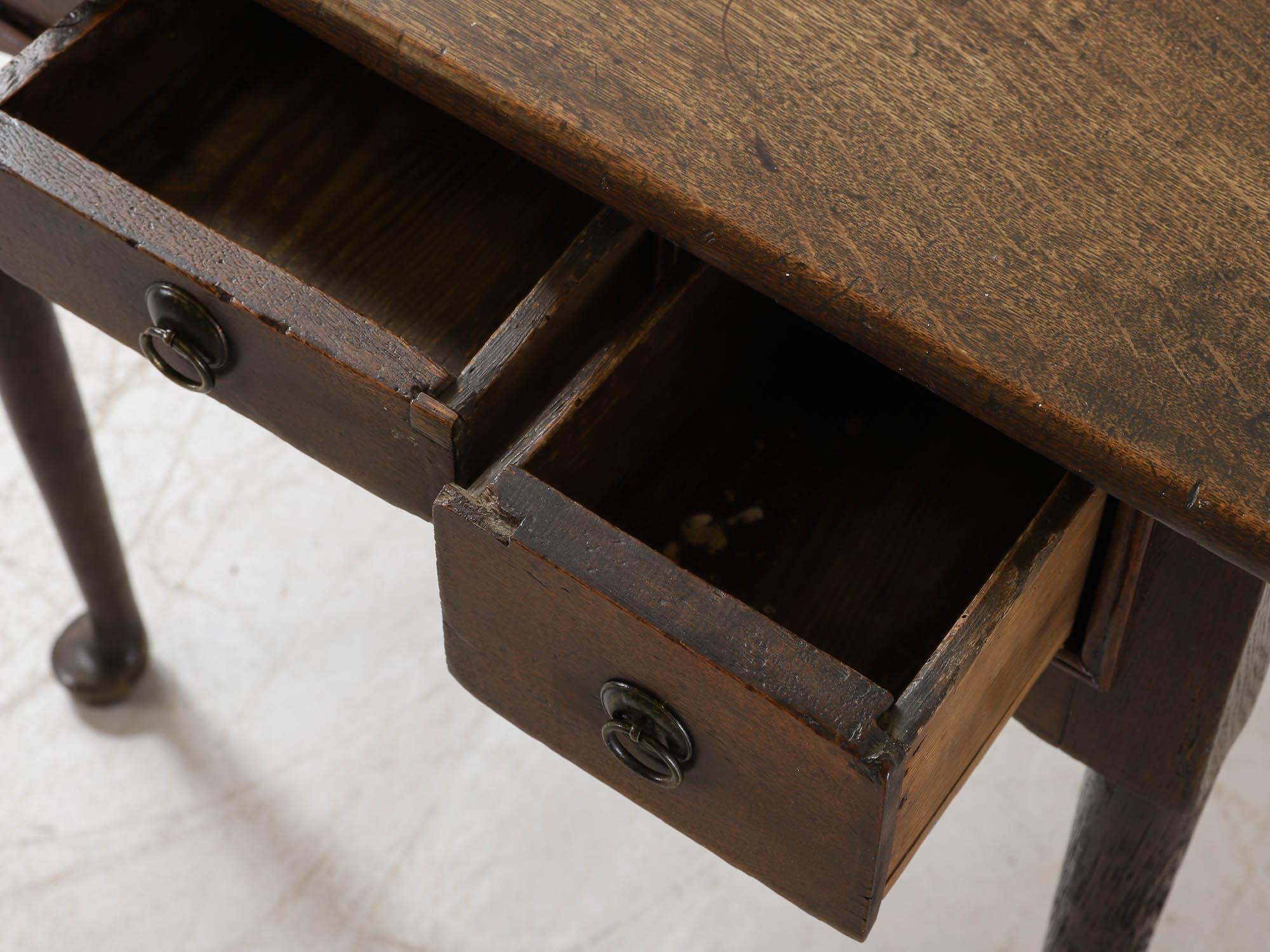 Georgian Oak Lowboy en venta 3