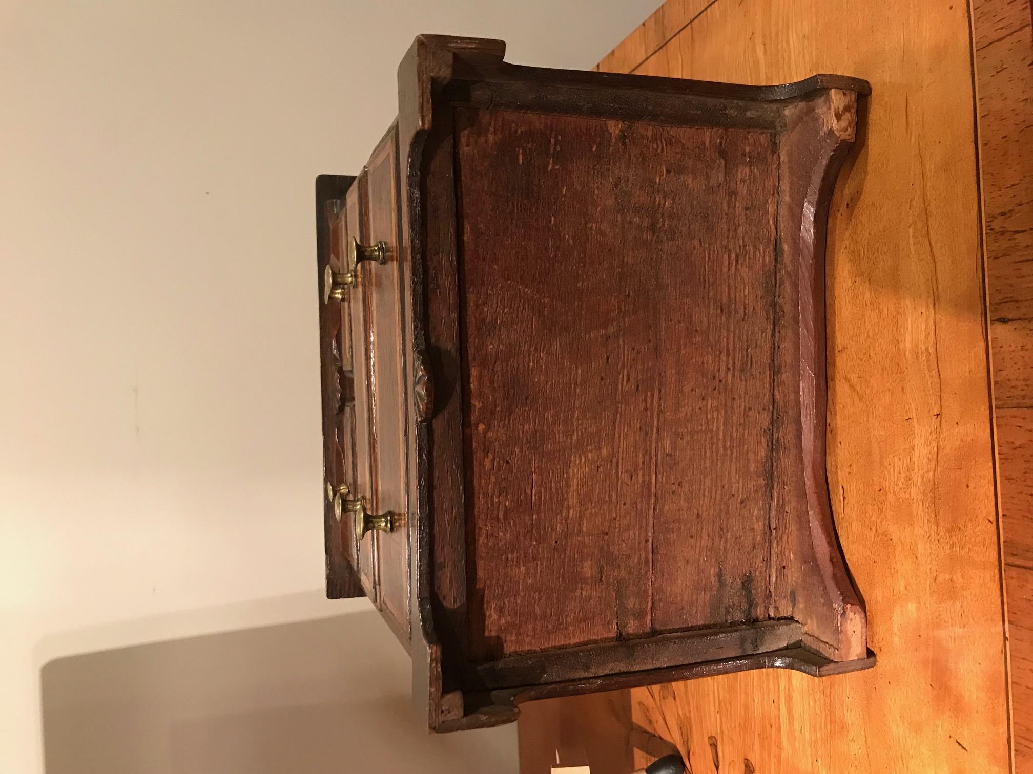 British Georgian Oak Miniature Chest