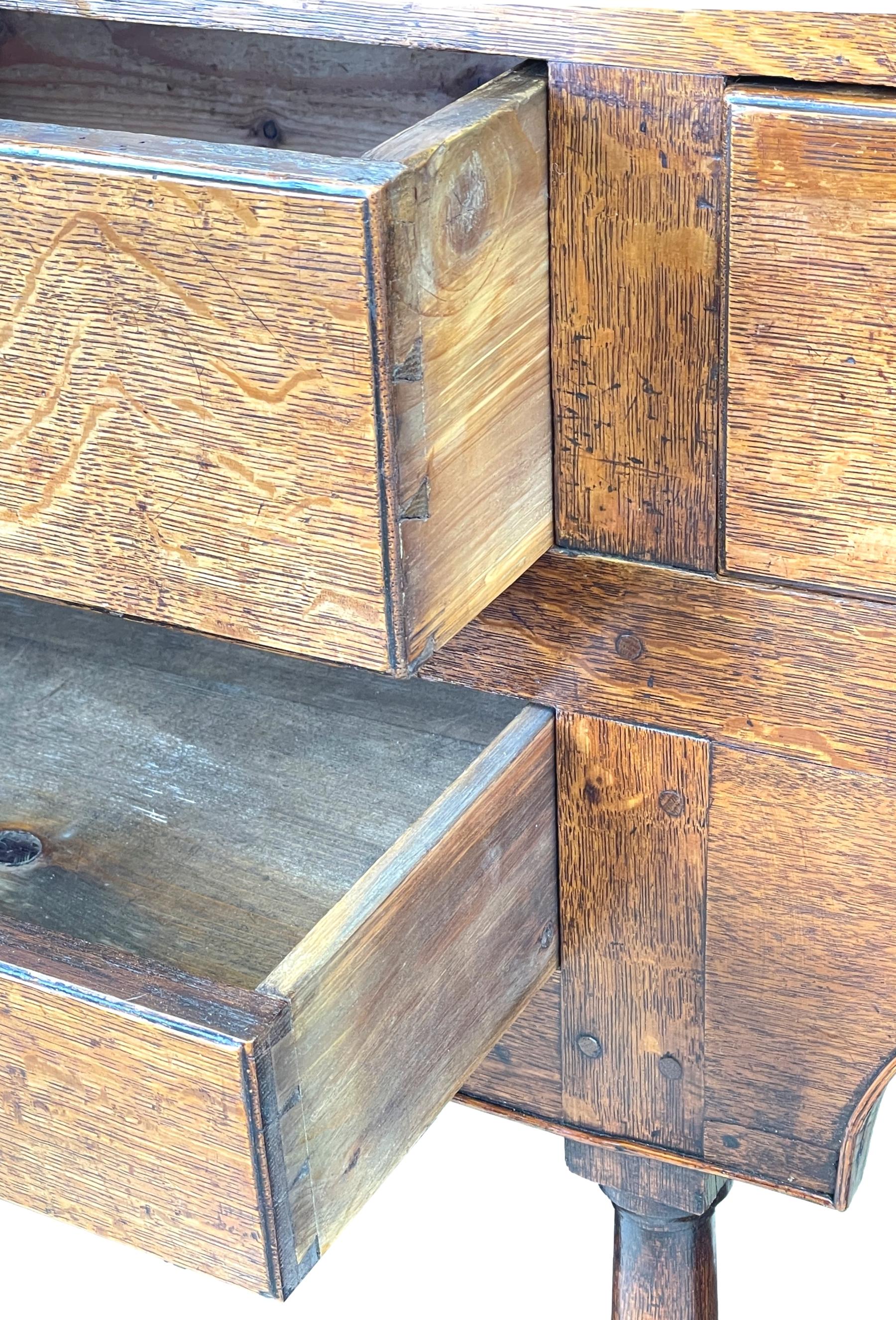Georgian Oak Potboard Dresser Base 4