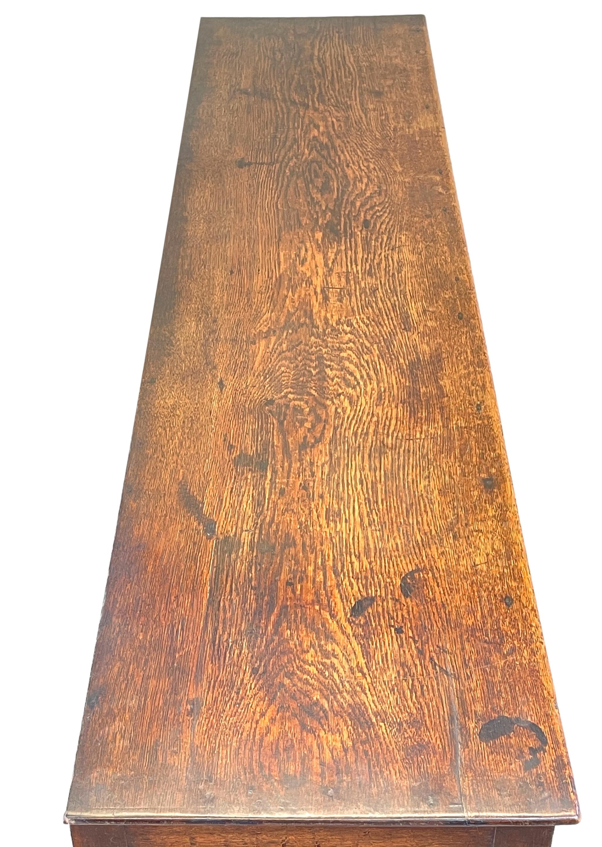 18th Century Georgian Oak Potboard Dresser Base