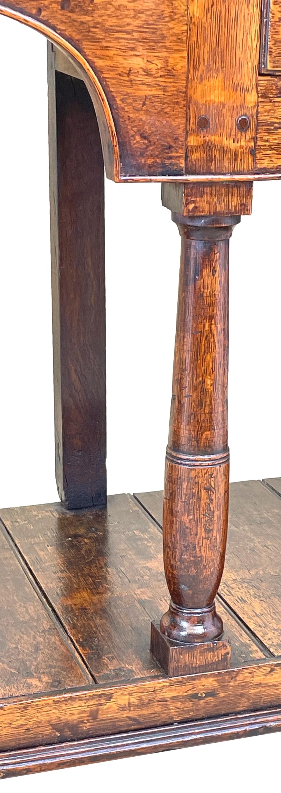 Georgian Oak Potboard Dresser Base 1