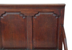 Georgian Oak Settle Bench