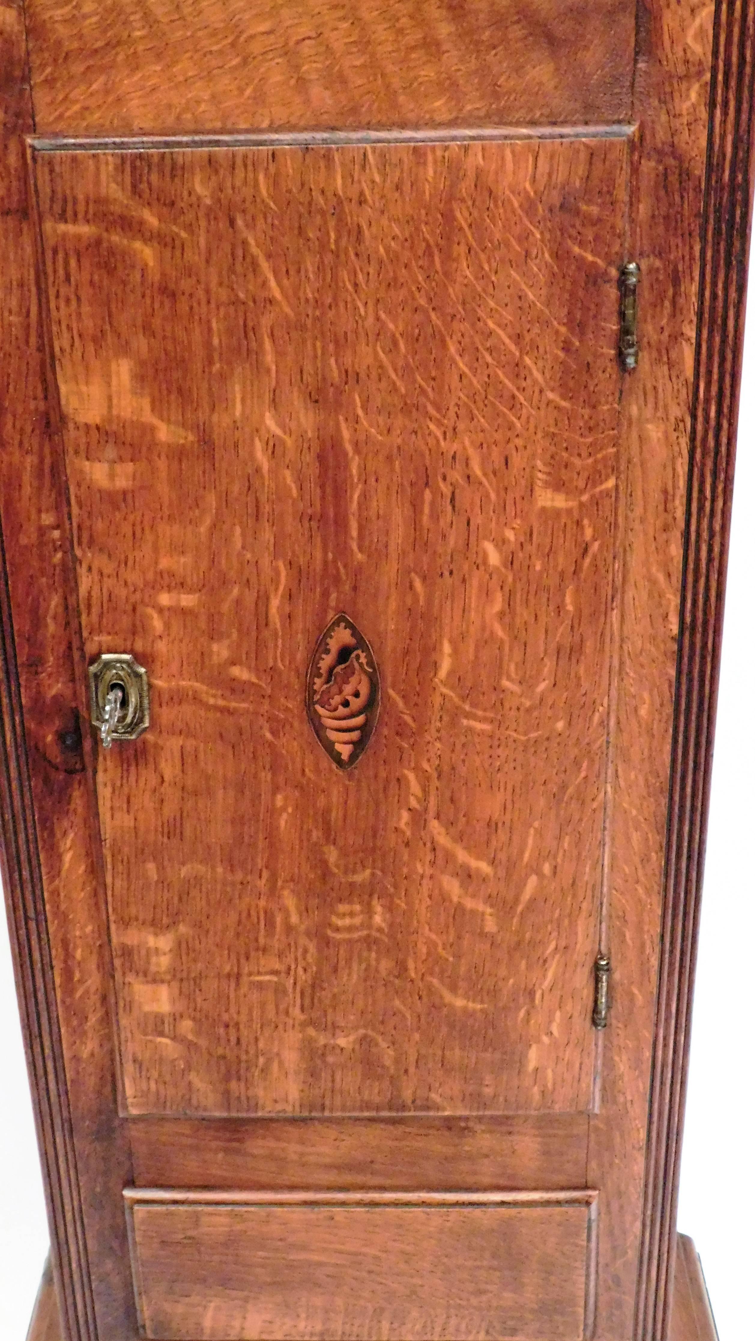 Georgian Oak Tall Case Clock by Isaac Court of Henley, England, circa 1800 In Excellent Condition For Sale In Alexandria, VA