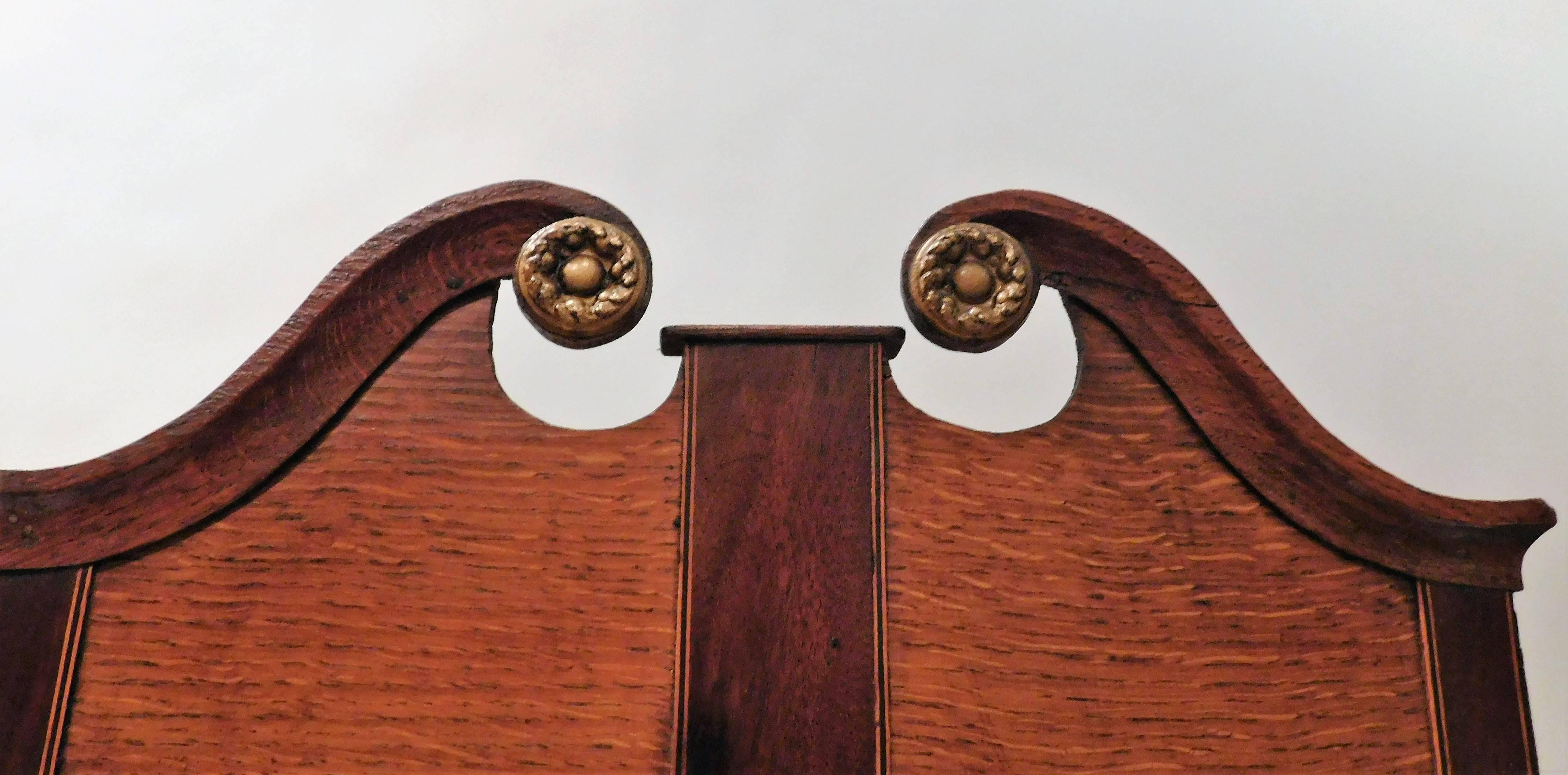 Georgian Oak Tall Case Clock by Isaac Court of Henley, England, circa 1800 For Sale 2