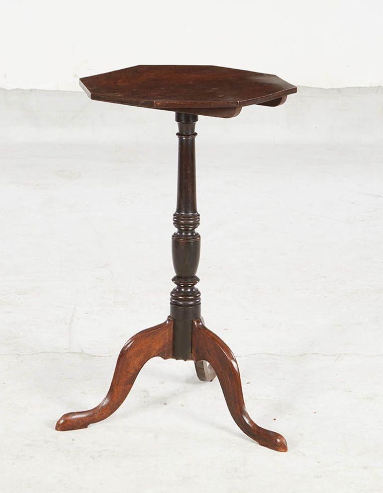 Georgian Octagonal Mahogany Stand For Sale 5