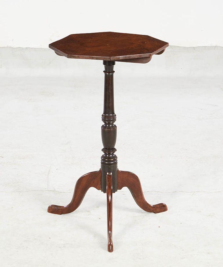 Georgian Octagonal Mahogany Stand For Sale 6