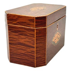Georgian Octagonal Partridgewood Tea Caddy