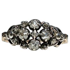 Georgian Old Mine Cut Diamond and 14k Gold Ring