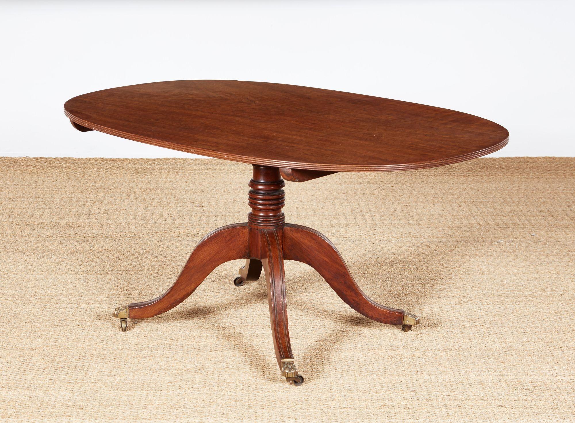 Mahogany Georgian Oval Breakfast Table