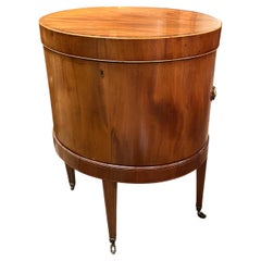 Antique Georgian Oval Mahogany Cellarette on Stand circa 1790