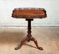 Georgian Padouk Fretwork Tea Table
