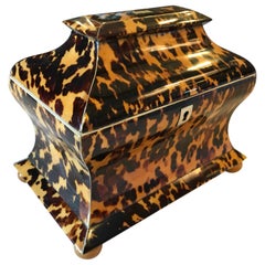 Georgian Pagoda Form Tea Caddy