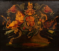 Georgian Painted Arms Of The British Empire