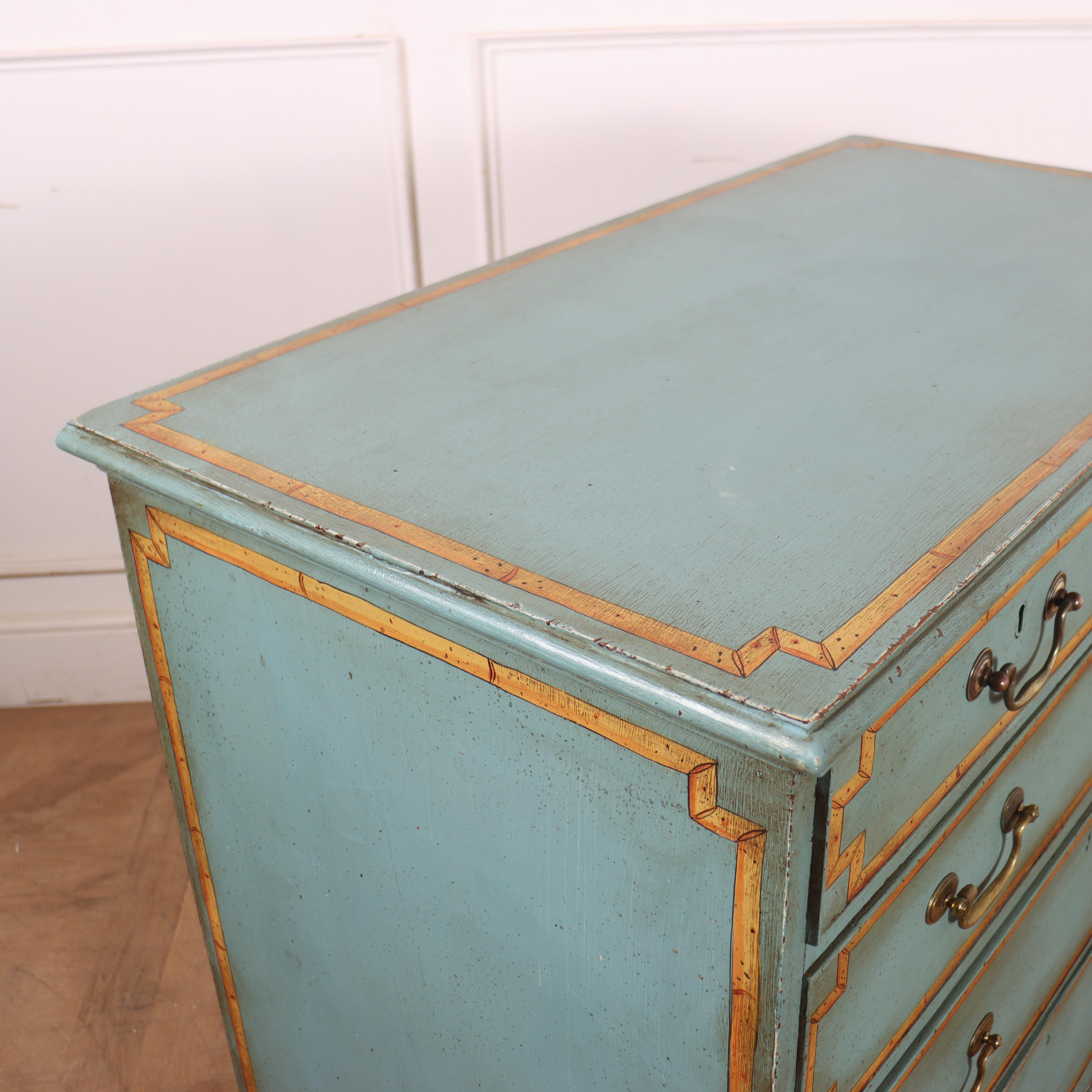 Georgian Painted Chest of Drawers For Sale 4