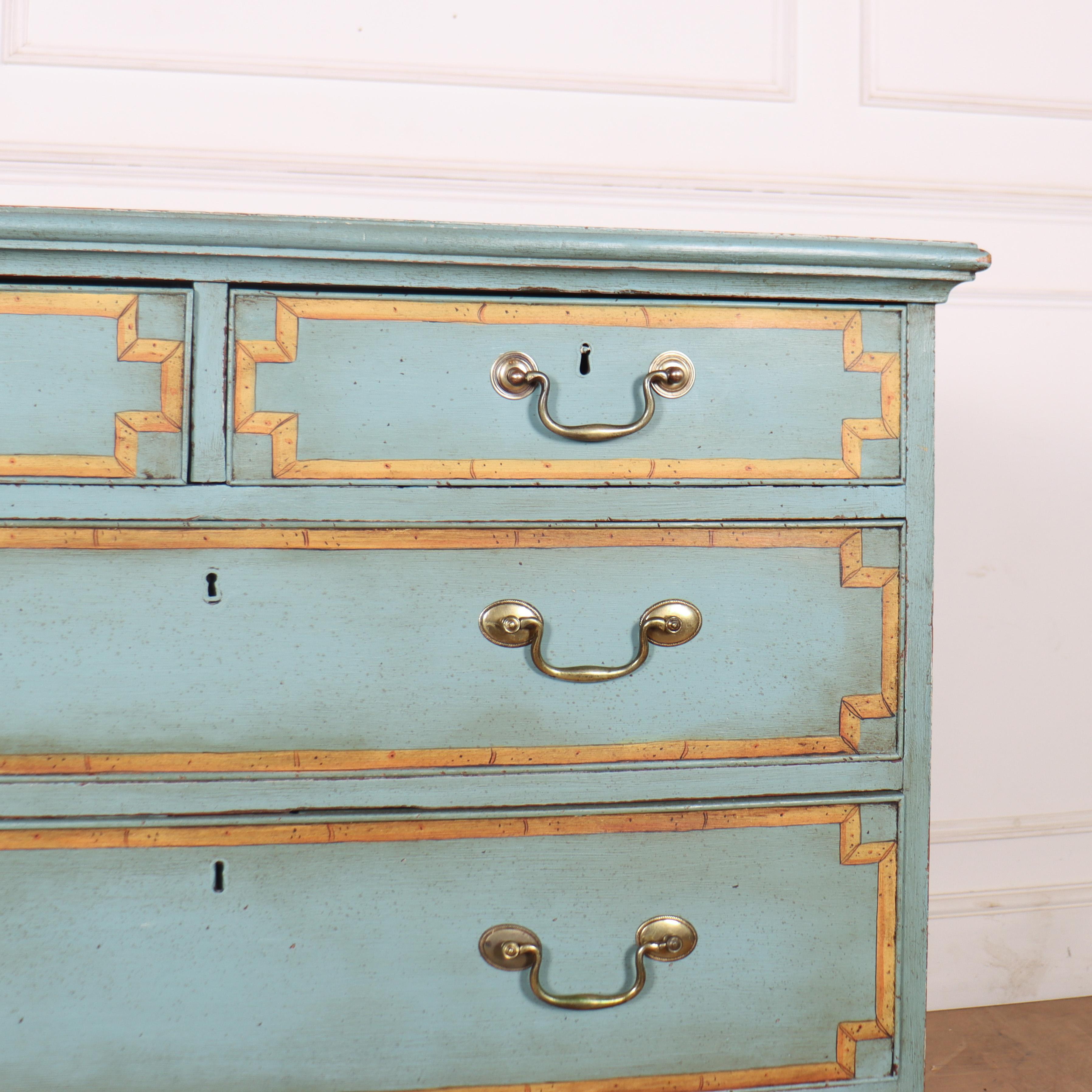English Georgian Painted Chest of Drawers For Sale