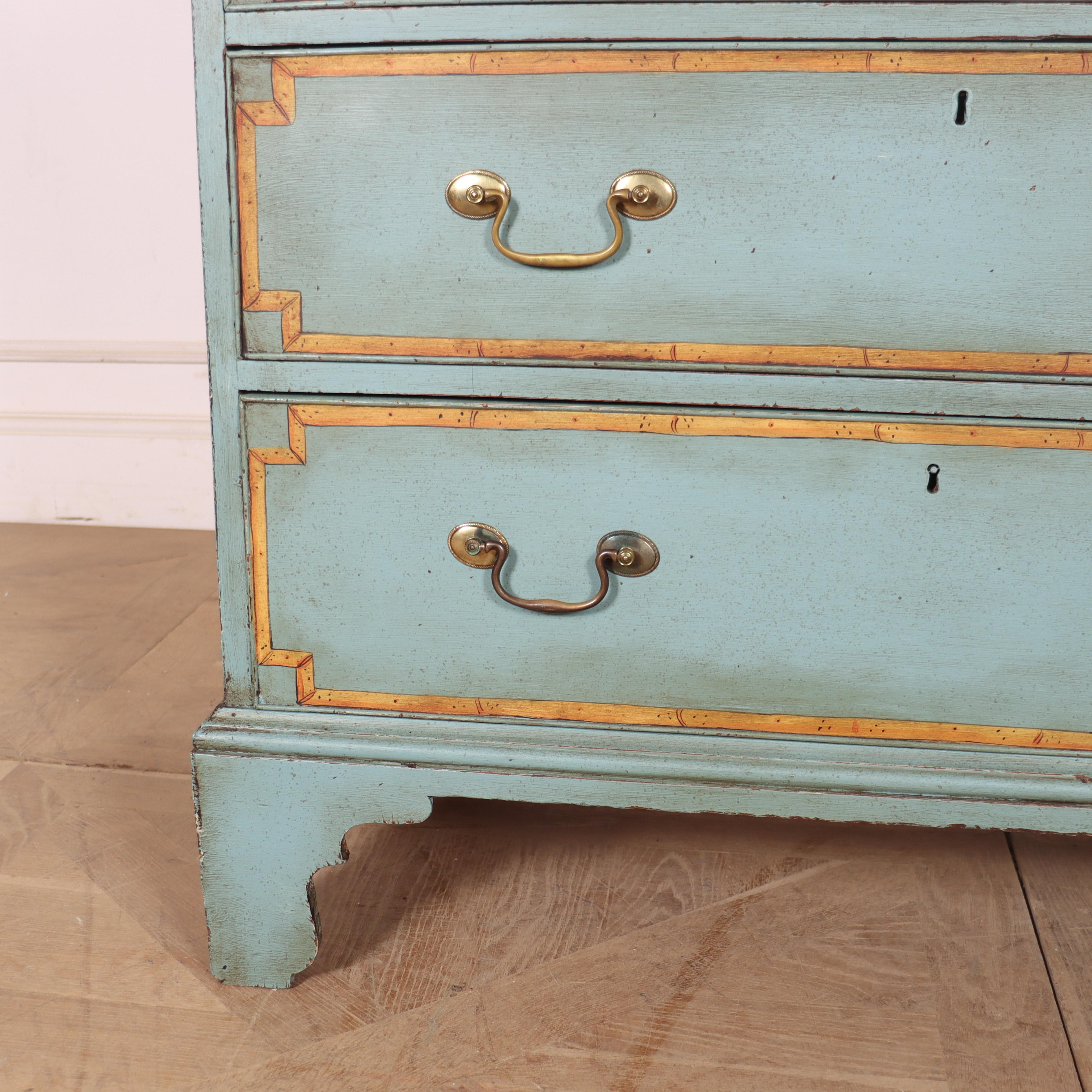 Georgian Painted Chest of Drawers In Good Condition For Sale In Leamington Spa, Warwickshire