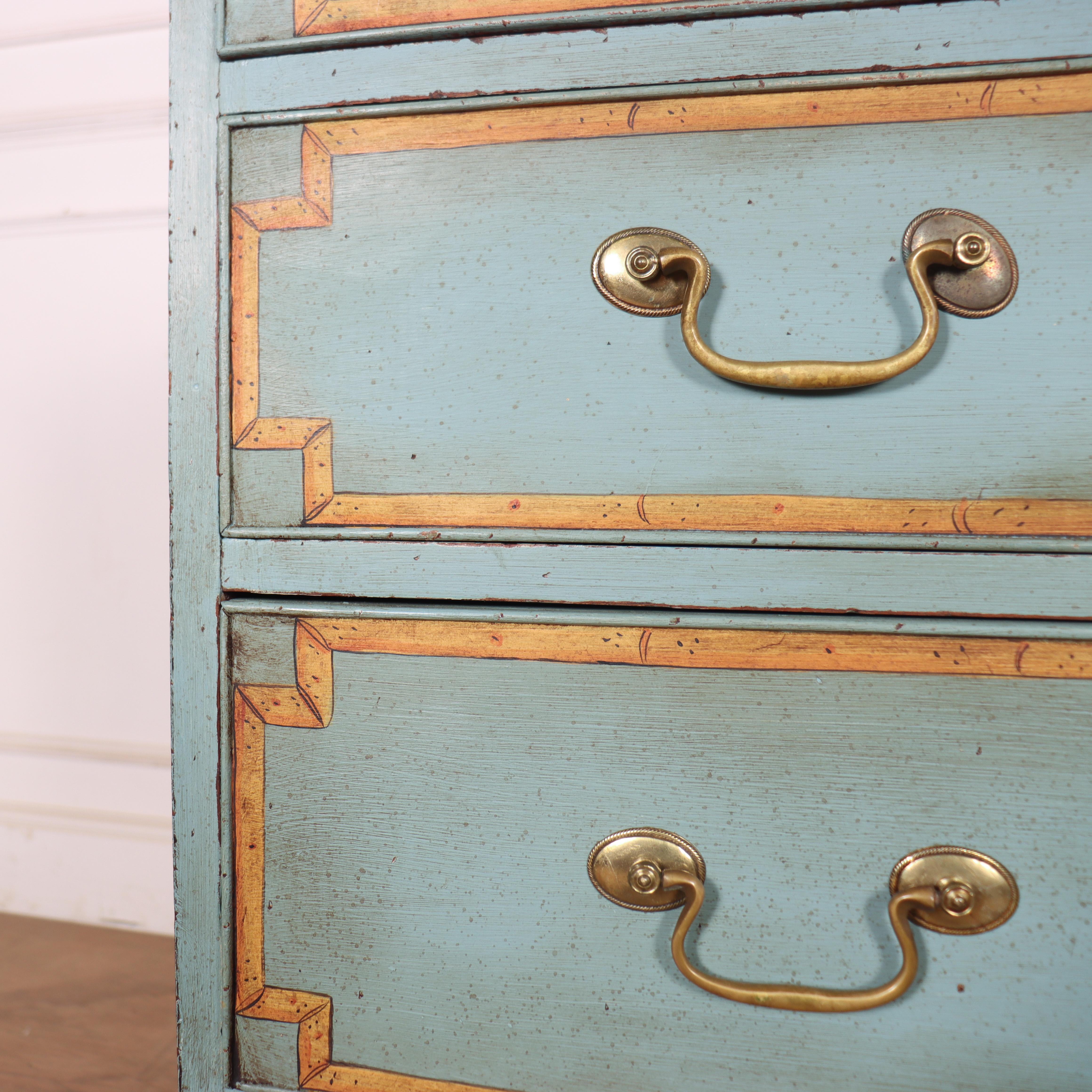 19th Century Georgian Painted Chest of Drawers For Sale