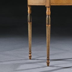 Georgian Painted Demi-Lune Pier Table Likely by Seddon, Sons and Sons and Shackl