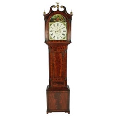 Antique Georgian Painted Dial Grandfather Clock, 19th Century