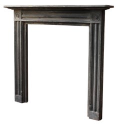 Georgian Painted Pine Bullseye Fire Surround