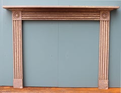 Georgian Painted Pine Bullseye Fire Surround