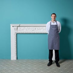 Georgian Painted Pine Fire Mantel with Scallop Shell