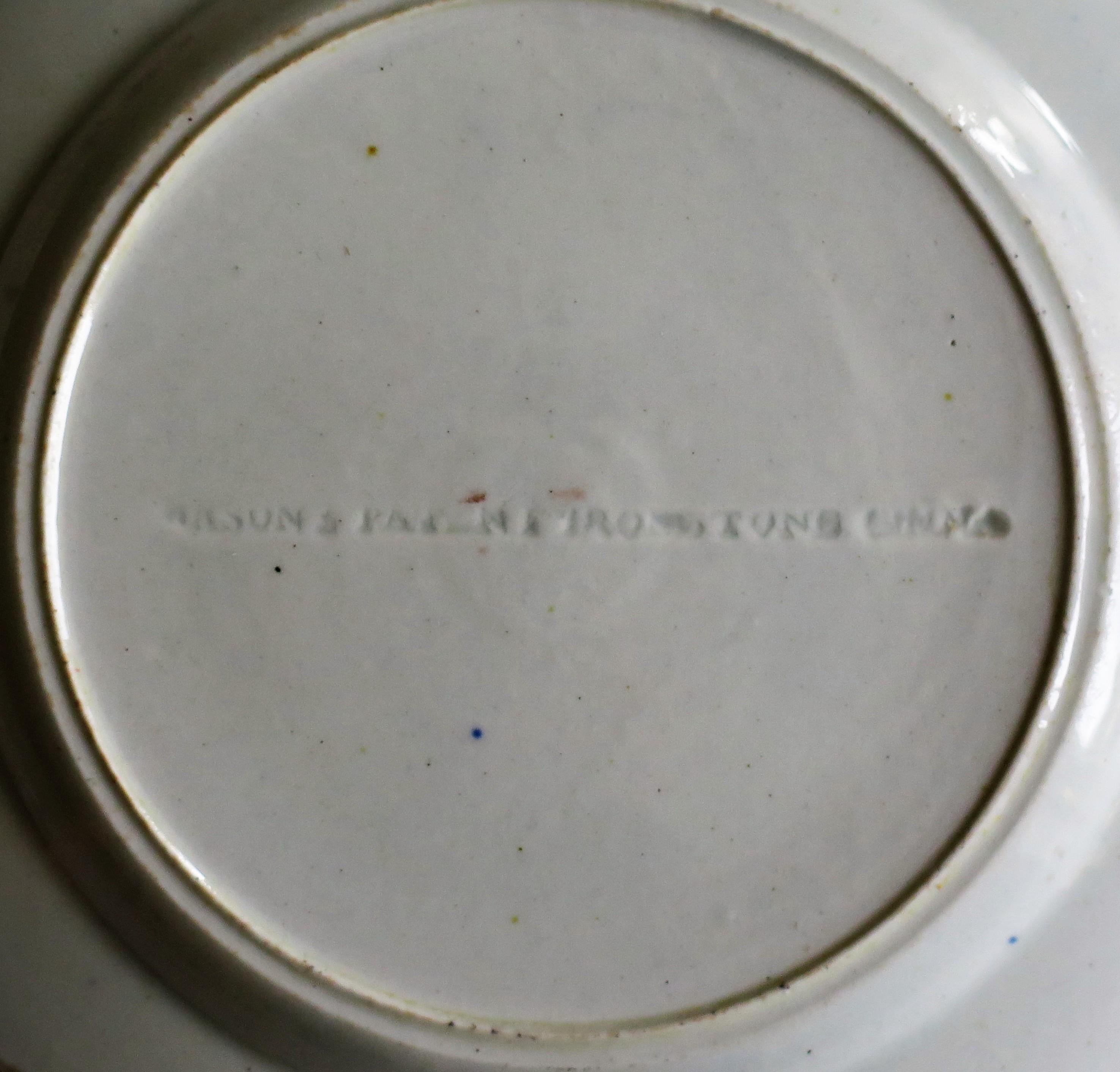 Georgianisches PAAR Mason's Ironstone Teeteller Korb Japan-Muster, um 1818 im Angebot 8