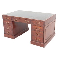 Georgian Partners Desk Mahogany Revival Bureau