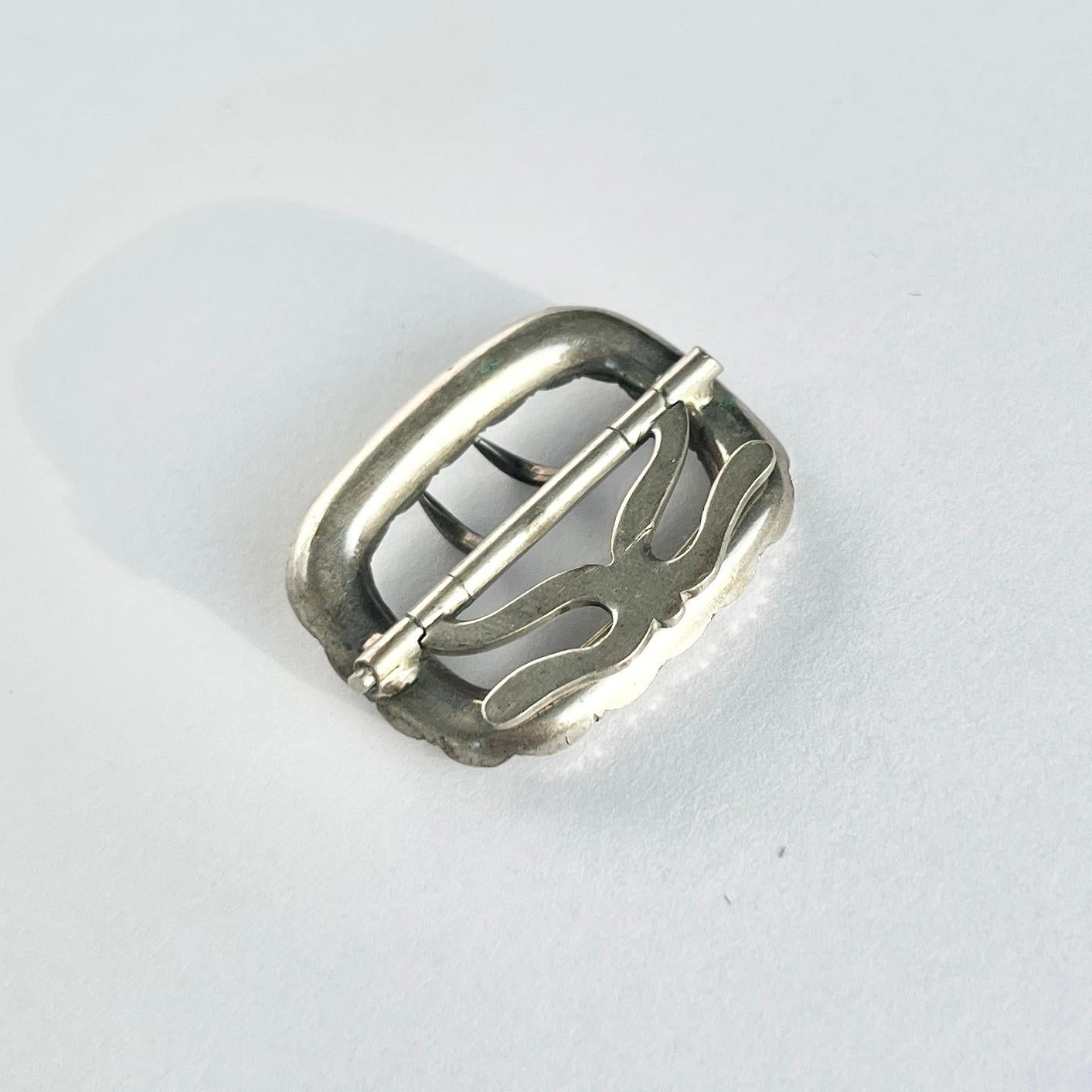 Pâte géorgienne et boucle en argent Bon état - En vente à Chipping Campden, GB