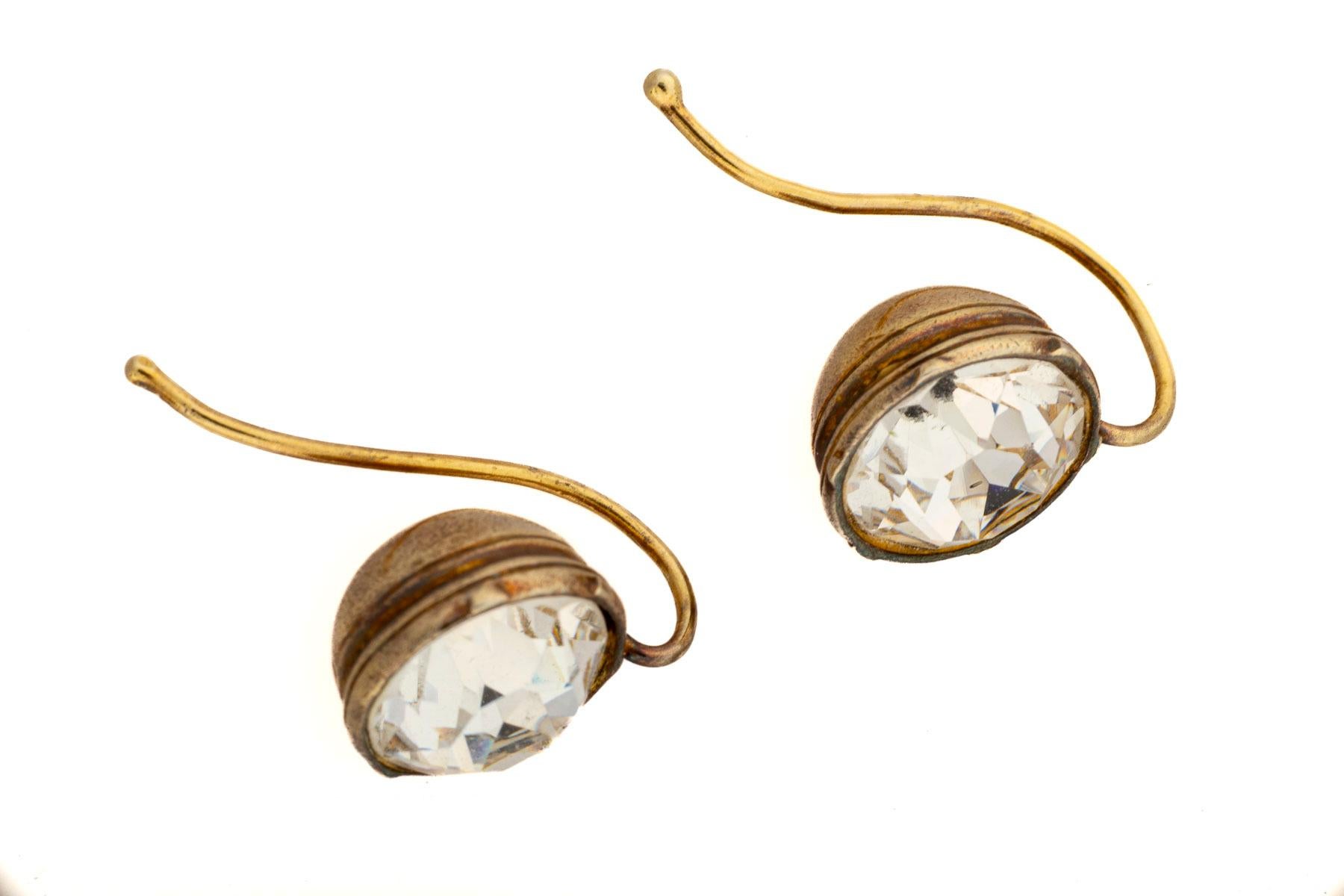 Georgian Paste Earrings Collet Set c. 1820 1