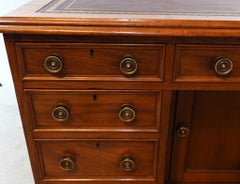 Georgian Pedestal Desk Mahogany Knee Hole Writing Table 1820