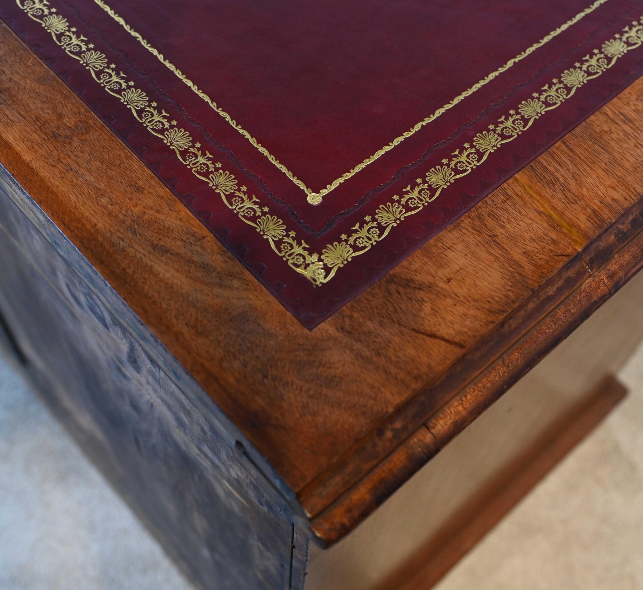 Georgian Pedestal Desk Mahogany Knee Hole Writing Table 1820 1